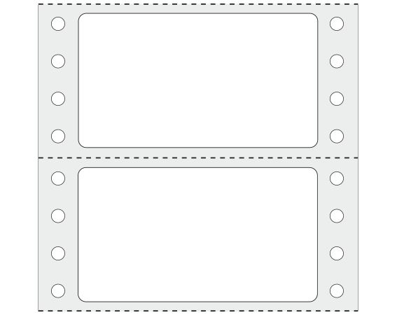 SNO-420 Pinfed Printer Labels for General Purpose Applications