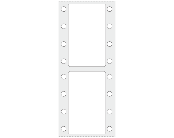 SNO-465 Pinfed Printer Labels for General Purpose Applications