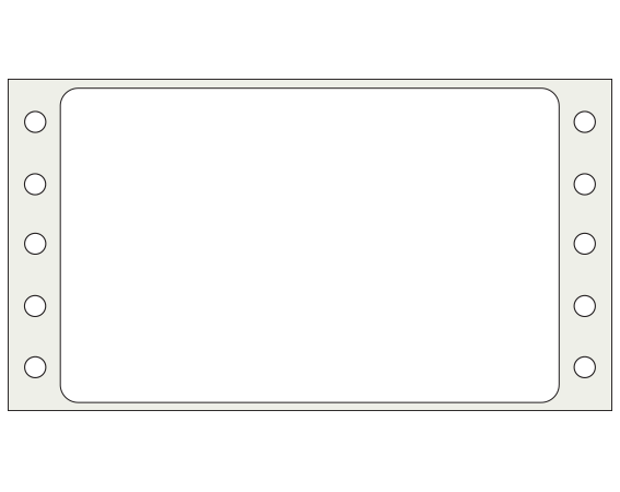 SNO-64-F Pinfed Printer Labels for the Pharmacy - Flexible
