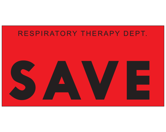 SRT-33 Miscellaneous Labels for Respiratory Therapy