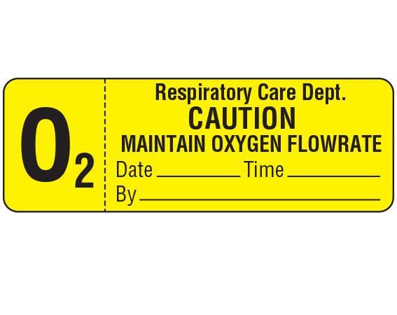 SRT-64 Respiratory / Oxygen Therapy Labels