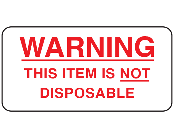 SRT-9 Respiratory Therapy Equipment Labels