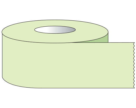 ST-12-15 Lime 1/2" x 500" Color Coded Multi-Purpose Labeling Tape - 1" Cores