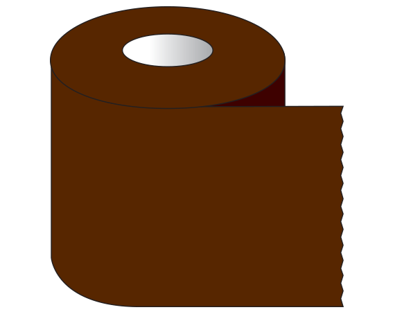 ST-20-23 Dark Brown 2" x 500" Color Coded Multi-Purpose Labeling Tape - 1" Cores