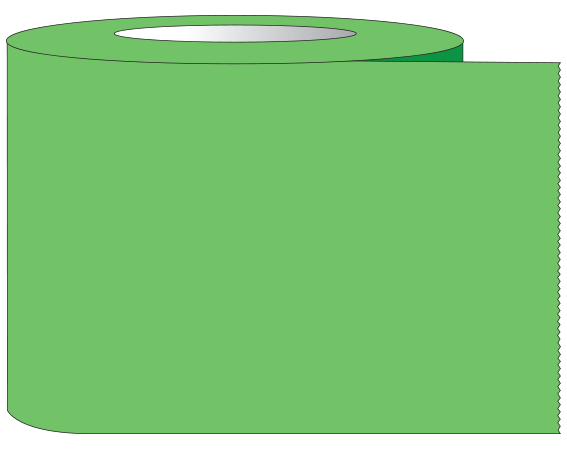 ST-200-3 Green 2" x 60 YD (2160") Color Coded Multi-Purpose Labeling Tape - 3" Cores