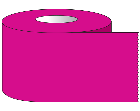 ST-34-20 Magenta 3/4" x 500" Color Coded Multi-Purpose Labeling Tape - 1" Cores