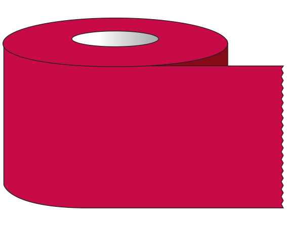 ST-34-21 Dark Red 3/4" x 500" Color Coded Multi-Purpose Labeling Tape - 1" Cores