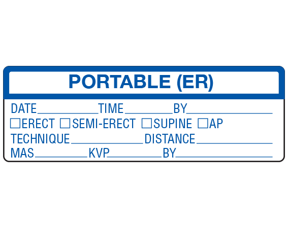 SX-86 X-Ray Portable Labels