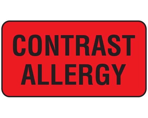 SX-91 X-Ray Alert Labels
