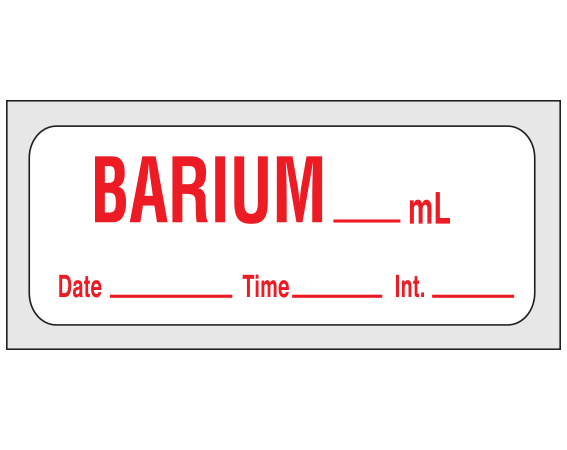 SXD-150 Diagnostic Imaging Syringe Identification Labels