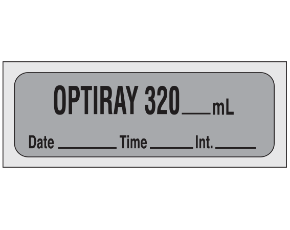 SXD-25 Diagnostic Imaging Syringe Identification Labels