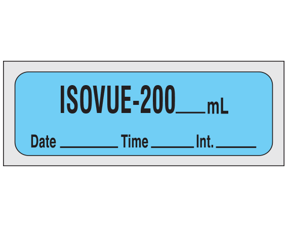 SXD-26 Diagnostic Imaging Syringe Identification Labels