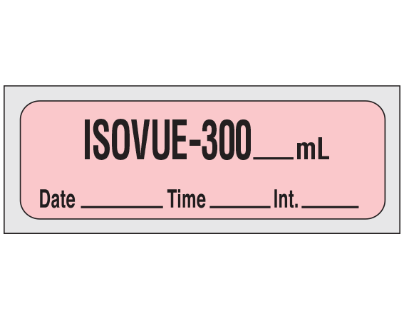 SXD-27 Diagnostic Imaging Syringe Identification Labels