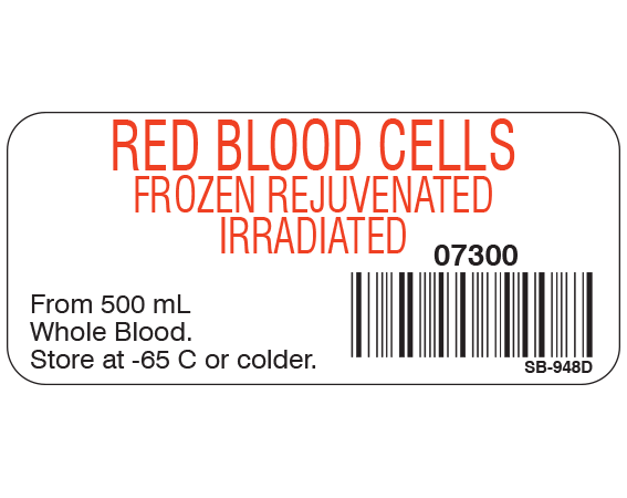 SB-948D Blood Product Labels with Codabar Symbology
