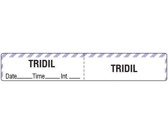 TCL-10-47 Color Coded IV Tubing Control Labels