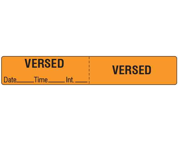TCL-10-48 Color Coded IV Tubing Control Labels