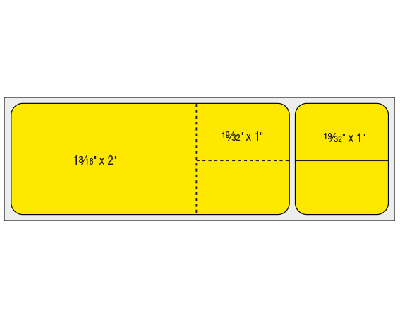 THERM-1308R-2 Thermal Printer Labels for Misys Laboratory Software Systems