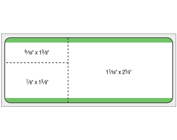 THERM-1309R-B3 Thermal Printer Labels for Misys Laboratory Software Systems