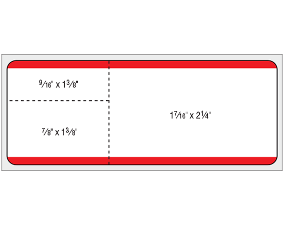 THERM-1309R-B4 Thermal Printer Labels for Misys Laboratory Software Systems