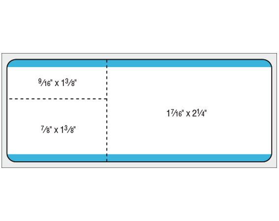 THERM-1309R-B6 Thermal Printer Labels for Misys Laboratory Software Systems