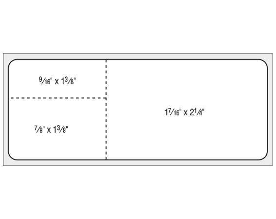THERM-1309R Thermal Printer Labels for Misys Laboratory Software Systems