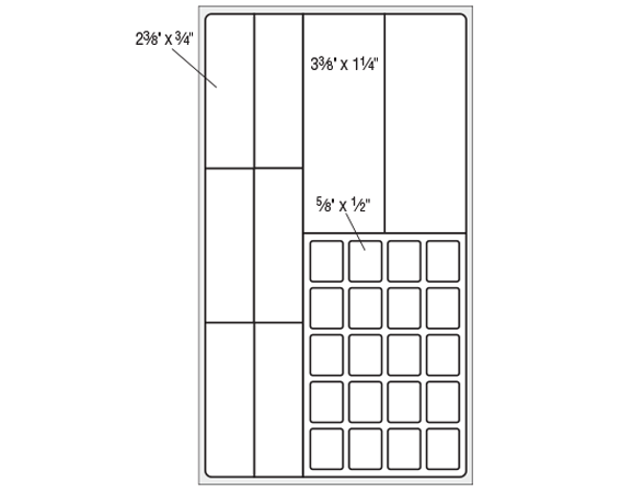 THERM-1316R Thermal Printer Labels for Misys Laboratory Software Systems