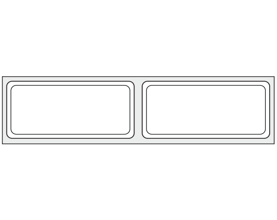 THERM-PB992R-1 Thermal Printer Labels for Patient Charge Systems - Piggyback