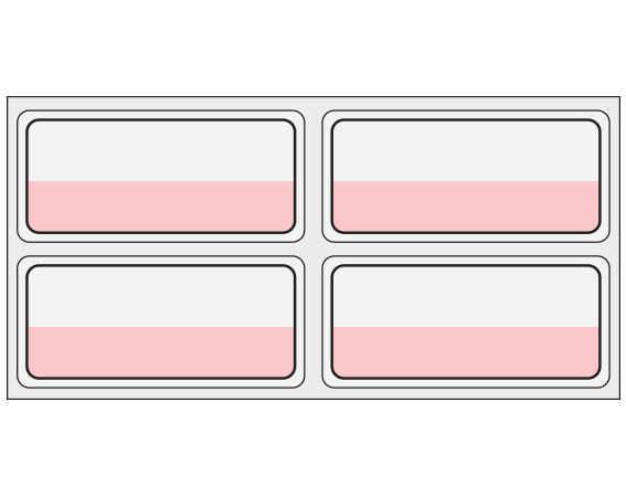 THERM-PB992R-7B Thermal Printer Labels for Patient Charge Systems - Piggyback