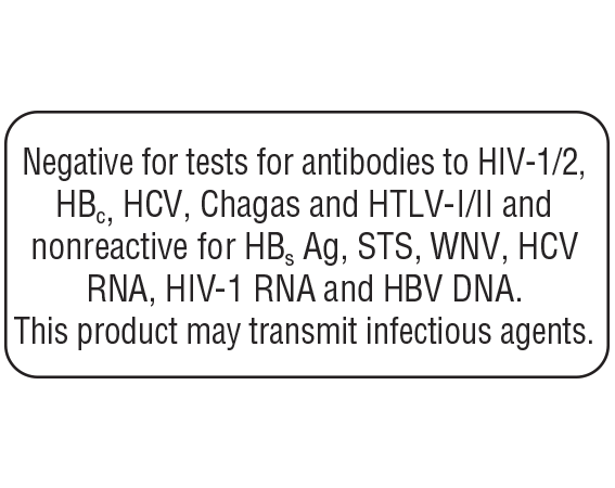 UPCR-6099 Blood Collection Antigen Testing Labels