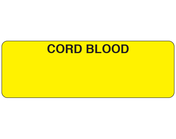 UPCR-7010 Blood Collection Cord Blood Labels