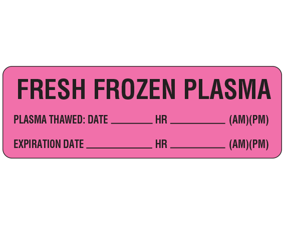 UPCR-7012 Blood Collection Product and Component Labels