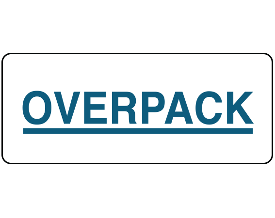 UPCR-8001 Hazardous Package Contents Transportation Warning Labels