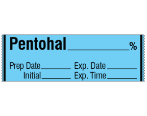 SA-10-EXP Anesthesia Drug Labels for Syringe Identification - Tape Form
