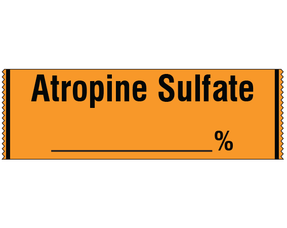 SA-21 Anesthesia Drug Labels for Syringe Identification - Tape Form