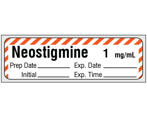 SA-2311-EXP-PRE Anesthesia Drug Labels for Syringe Identification - Precut Form