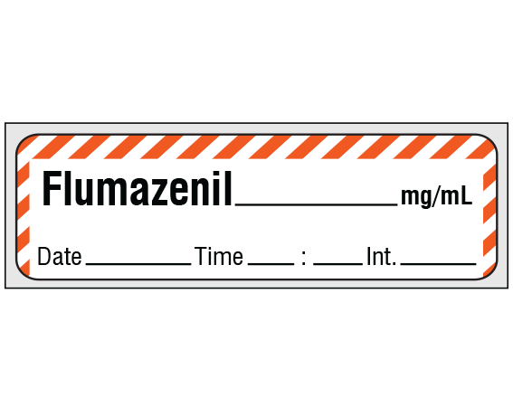 SA-236-DTI-PRE Anesthesia Drug Labels for Syringe Identification - Precut Form