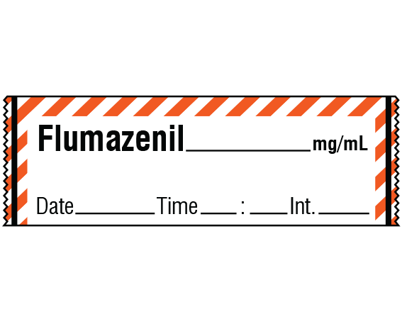 SA-236-DTI Anesthesia Drug Labels for Syringe Identification - Tape Form
