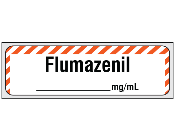SA-236-PRE Anesthesia Drug Labels for Syringe Identification - Precut Form