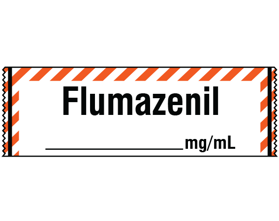 SA-236 Anesthesia Drug Labels for Syringe Identification - Tape Form