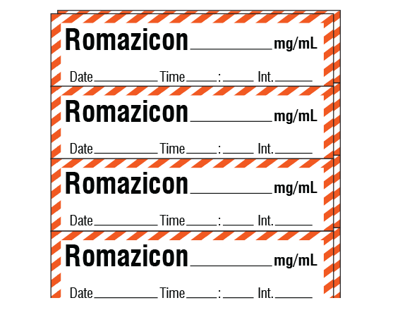 SA-238-DTI-PK Anesthesia Drug Labels for Syringe Identification - Pack Form