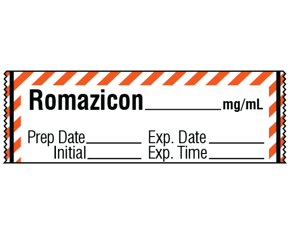 SA-238-EXP Anesthesia Drug Labels for Syringe Identification - Tape Form