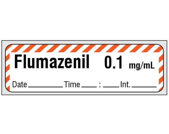 SA-239-DTI-PRE Anesthesia Drug Labels for Syringe Identification - Precut Form