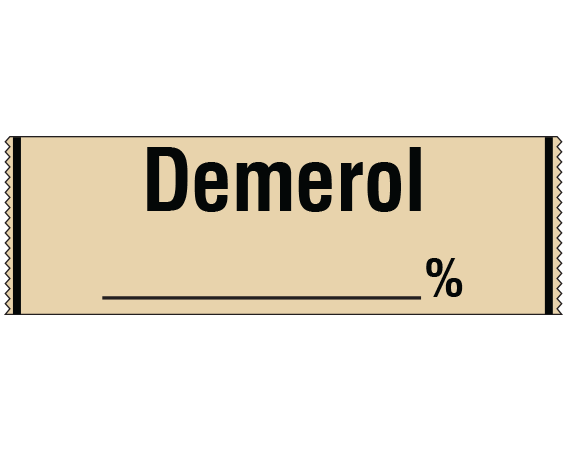 SA-24 Anesthesia Drug Labels for Syringe Identification - Tape Form