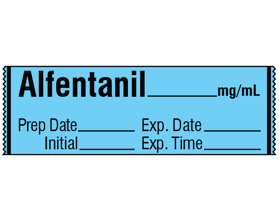 SA-240-EXP Anesthesia Drug Labels for Syringe Identification - Tape Form