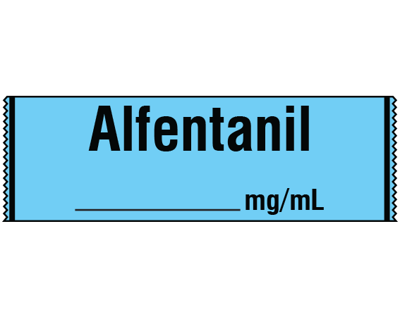 SA-240 Anesthesia Drug Labels for Syringe Identification - Tape Form