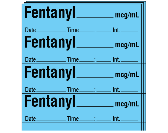 SA-2413-DTI-PK Anesthesia Drug Labels for Syringe Identification - Pack Form