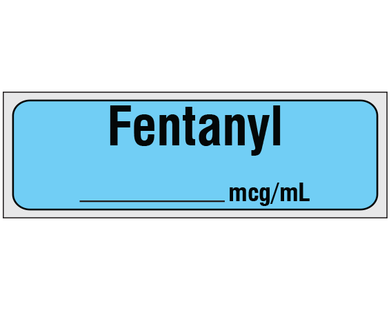 SA-2413-PRE Anesthesia Drug Labels for Syringe Identification - Precut Form