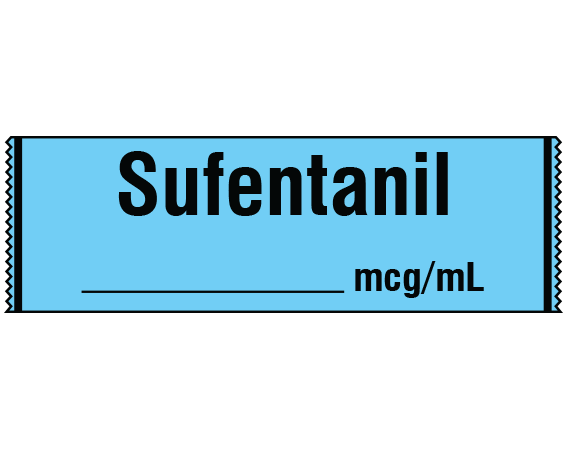 SA-2419 Anesthesia Drug Labels for Syringe Identification - Tape Form