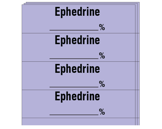 SA-28-PK Anesthesia Drug Labels for Syringe Identification - Pack Form