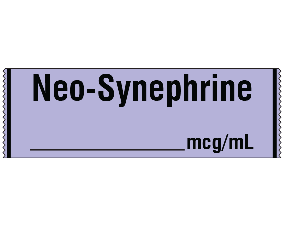 SA-285 Anesthesia Drug Labels for Syringe Identification - Tape Form